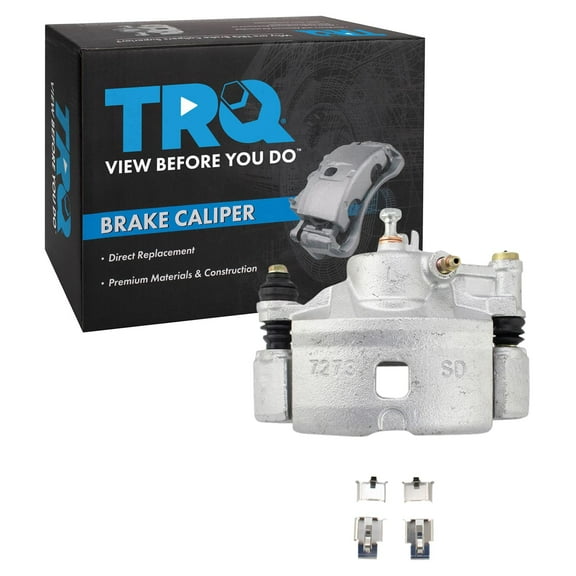TRQ Front Left Brake Caliper w/Bracket Drivers Side Compatible with 1990-2000 Honda Civic 1993-1997 Civic del Sol 1990-1991 CRX