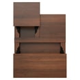 thumbnail image 4 of Simpli Home Hunter 32 inch Wide Solid Mango Wood Industrial Lift Top Square Coffee Table in Umber Brown, Gold, 4 of 9