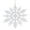 Clear, variant on 12 Pack Snowflake Ornaments, Christmas Tree Decorations, Plastic Glitter Hanging Snow Flakes for Indoor Winter Christmas Tree Wonderland Decor