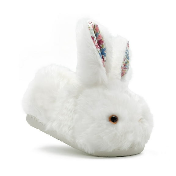 Toddler Bunny Slippers for Girls Boys Cute Animal Fluffy Slippers Kids Fuzzy House Shoes Soft Plush Warm Winter Rabbit Home Slipper Indoor Outdoor Shoe