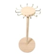 thumbnail image 3 of 12 ganchos Soporte de exhibición de joyería Organizador de pie Multipropósito Diseño único de madera para collar de dormitorio Tienda minorista Pulsera de mesa Luz Fernando Soporte de exhibición de joyería, 3 of 8