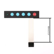 1x5 for Matrix Array LED 5 for Key Membrane Switch Keypad Keyboard Auto Menu for Projects