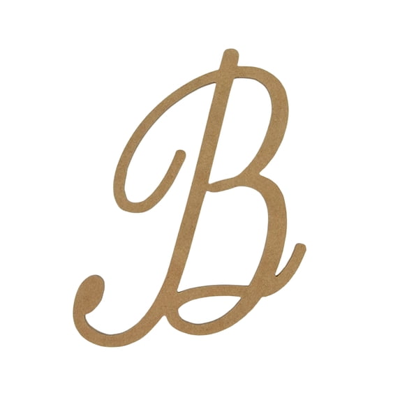 Wooden Letter Unfinished, Fameliya Font, Craft Cutout