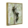 thumbnail image 3 of Stupell Bear Cubs Climbing Tree Nature Animals & Insects Painting Gold Floater Framed Art Print Wall Art, 3 of 6