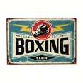 thumbnail image 2 of Chapa Boxeo Metal Vintage Pintura Hierro Rectangular Del Pared 40x30cm, 2 of 9