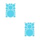 thumbnail image 4 of Naiovety 1 Juego de calcomanías de pared decoración de escena del hogar Simple DIY adhesivo de fondo redondeado pegatinas de puntos interiores para Azul claro 210*297mm 2piezas Naiovety CBP342304, 4 of 5