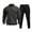 🔥 Dark Gray, variant on Sentmoon Mens Sweatsuit Cargo Work Pants for Men Sweat Pants Men Men Casual Pullover Hooded Sports Solid Long Sleeve Trousers Two-Piece Elastic Waist Tracksuit for Travel and Lightweight Packing