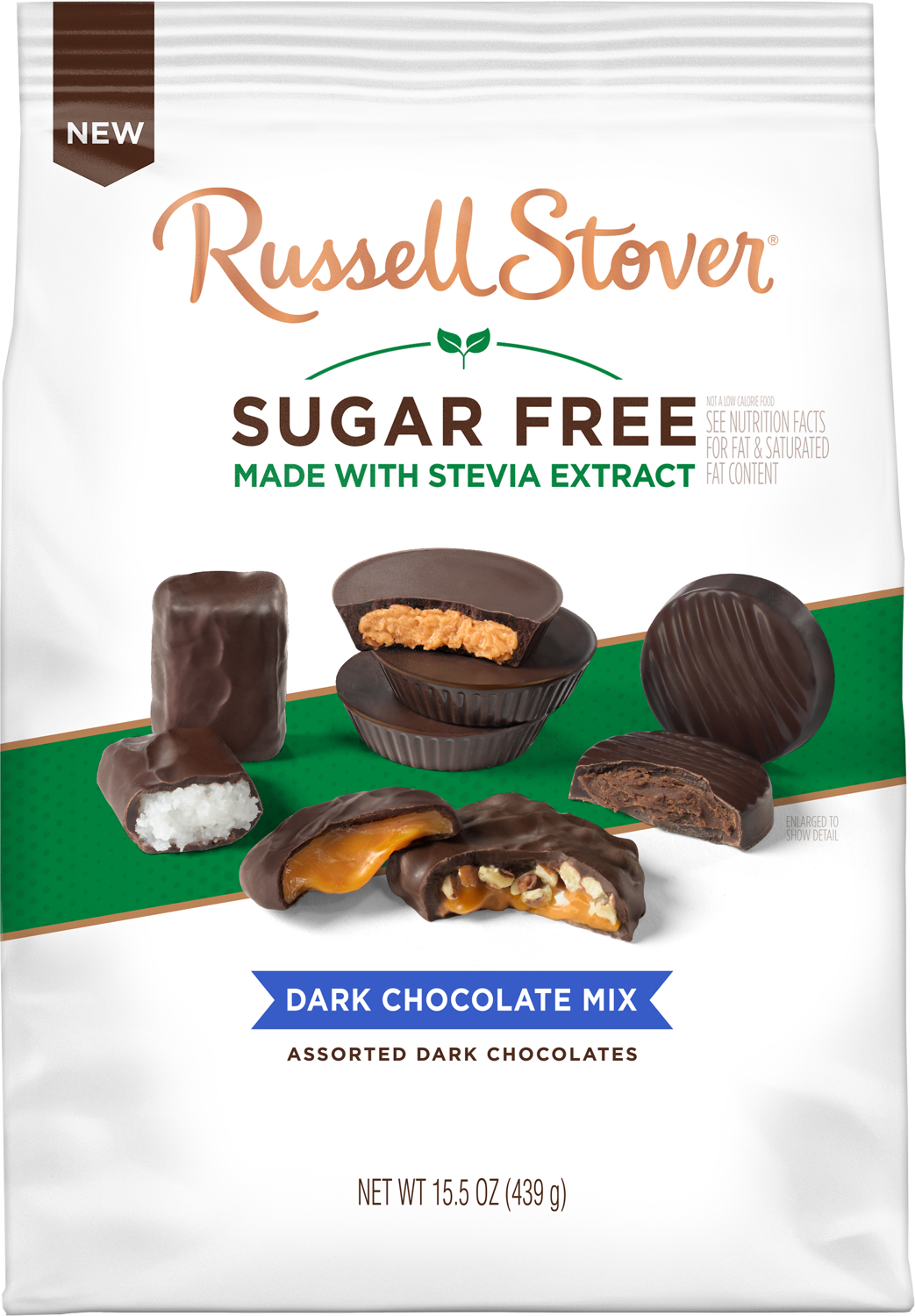 Russell Stover Sugar Free Dark Chocolate Mix, 15.5 oz
