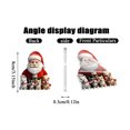 thumbnail image 4 of 2D Acrylic Christmas Ornaments, Flat Design Santa Claus With Puppies Hanging Pendant, Home Decor For Christmas Tree Decoration, 4 of 5