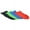 Red-Blue-Green-Black, variant on Toboggan Snow Sled for Kids and Adults, 46" Heavy Duty Plastic Open Back Slider with Handles and Hole for Pull Ropes- (Ropes Excluded) Kid and Adult Winter Fun, Green-Black, 2 Pack, by Superio