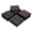 Brown#8, variant on Patio Interlocking Deck Tiles, 12"x12" Square Composite Decking Tiles, Checked Plastic Outdoor Flooring Tile All Weather for Balcony Porch Backyard, (Brown, Pack of 27),