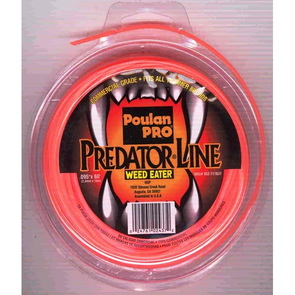 Poulan Parts ACC WE .095" X 60' Predator Line Round Handheld Equi_ POU-952711637