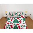 thumbnail image 2 of Juego de funda nórdica de árbol de Navidad y bastón de caramelo, ropa de cama de Navidad de tamaño completo &, 2 of 4