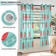 thumbnail image 3 of Yayeee Window Curtains Set of 2 for Living Room Light Filtering 63"x52", Strawberry Pattern, 3 of 7
