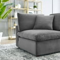 thumbnail image 7 of Accent Chair, Velvet, Grey Gray, Modern Contemporary Urban Design, Living Lounge Room Hotel Lobby Hospitality, 7 of 7