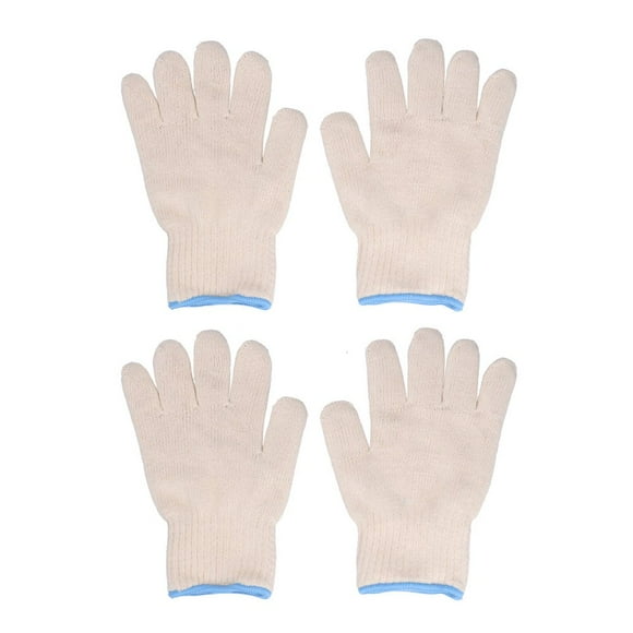 SUTENGDA 4-Pack Premium Thermal Insulated Gloves - 300°C Heat Resistant Non-Slip Anti-Scalding Cotton Mitts for BBQ Oven Welding Gardening Mechanical Work