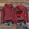 thumbnail image 2 of BODOAO Baseball Hoodies for Womens 2025 Letterprinted Baseball Long Sleeved Hoodie Baseball Mom Sweatshirt Funny Game Day Baseball Pullover Tops Fall Outfits Trendy Fashion Pullover Tops Red 5Xl, 2 of 4