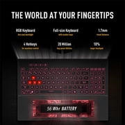 ASUS-TUF F16 Gaming-Laptop RTX 4050 - Intel Core 5 210H Beat AMD Ryzen 7 7435HS -16 FHD+ Display 144Hz- 16GB RAM -1TB PCIe SSD -RGB Backlit Keyboard -G-SYNC -Portatil Gamer PC -Windows 11