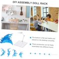 thumbnail image 3 of TOYANDONA Fire Effect Display Stand Figures and Doll Models Blue Color DIY Assembly for Collectors and Display Use, 3 of 8