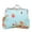 Blue, variant on Women Girl Canvas Change Purse Change Pouch with Kiss Lock Clasp Coin Purse Floral Coin Wallet for Daily Evening Party