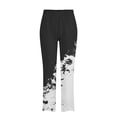 thumbnail image 5 of Lindreshi Capri Pants for Women Clearance Women's Casual Pocket Slim High Elastic Waist Print Sports Cotton And Linen Pants, 5 of 5