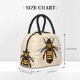 thumbnail image 2 of Xecao Honey Bee Lunch Bag , an insulated, reusable tote bag perfect for adults of all genders, ideal for work, office, picnics and beach trips, 2 of 6