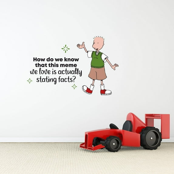Meme Love Doug Cute Life Quote Cartoon Quotes Decors Wall Sticker Art Design Decal for Girls Boys Kids Room Bedroom Nursery Kindergarten Home Decor Stickers Wall Art Vinyl Decoration (8x10 inch)