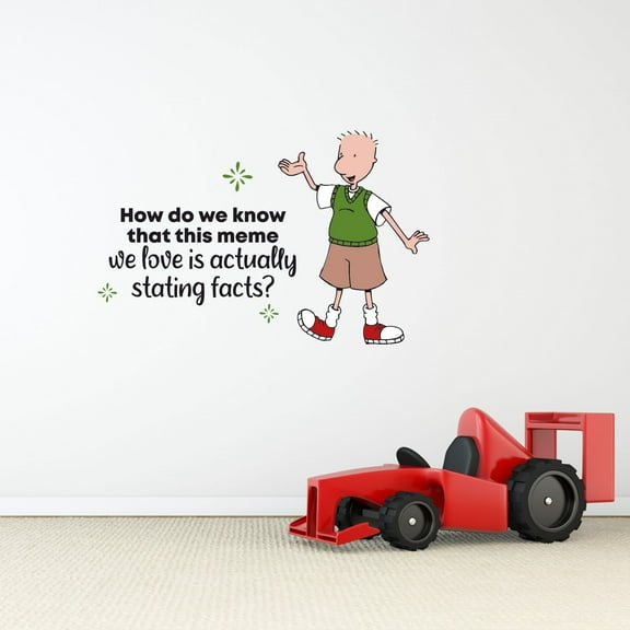 Meme Love Doug Cute Life Quote Cartoon Quotes Decors Wall Sticker Art Design Decal for Girls Boys Kids Room Bedroom Nursery Kindergarten Home Decor Stickers Wall Art Vinyl Decoration (15x30 inch)