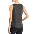 thumbnail image 5 of Design History Metallic Layered Look Tank (Black, S), 5 of 5
