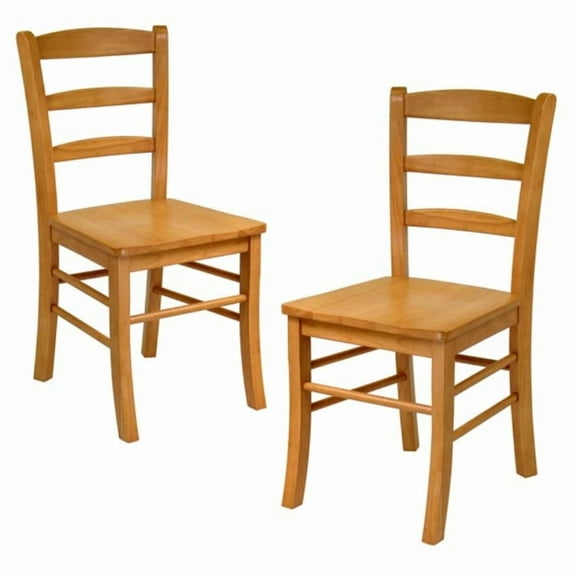 Ergode Benjamin Ladder-back Chairs, 2-Pc Set, Light Oak