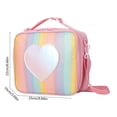 thumbnail image 3 of Bolsa térmica para el almuerzo infantil, tipo bandolera | Lonchera de tela Oxford con lentejuelas y purpurina | Bolsa térmica impermeable y resistente a las manchas para la escuela y picnics, 3 of 6