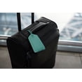 thumbnail image 3 of Turquoise Genuine Top Grain Leather Luggage Tag, 3 of 5
