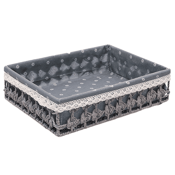 New Arrivals Rattan Storage Baskets Woven Basket,Grey