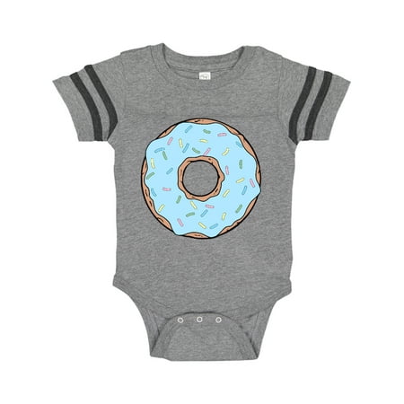 

Inktastic Blue Donut Donut With Colorful Sprinkles Frosting Gift Baby Boy or Baby Girl Bodysuit