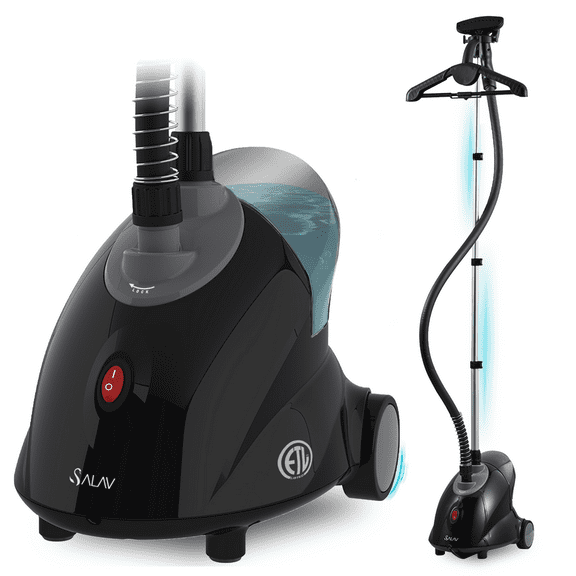 Restored SALAV® 1500 Watts Adjustable Home Fabric Iron Garment Steamer, Black (Refurbished)