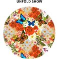thumbnail image 3 of Butterfly Tablecloth, Butterfly Party Table Cloth for Party Decoration, Round 60 Inch, Butterfly Bird Flower Themed Tablecloths for Dinner Kitchen Party Picnic, 3 of 6