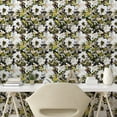 thumbnail image 2 of Ambesonne, Leaves Greenery Peel & Stick Wallpaper for Home, Spring Vibes Leafy, 13"x72", Apple Green Off White, 2 of 5