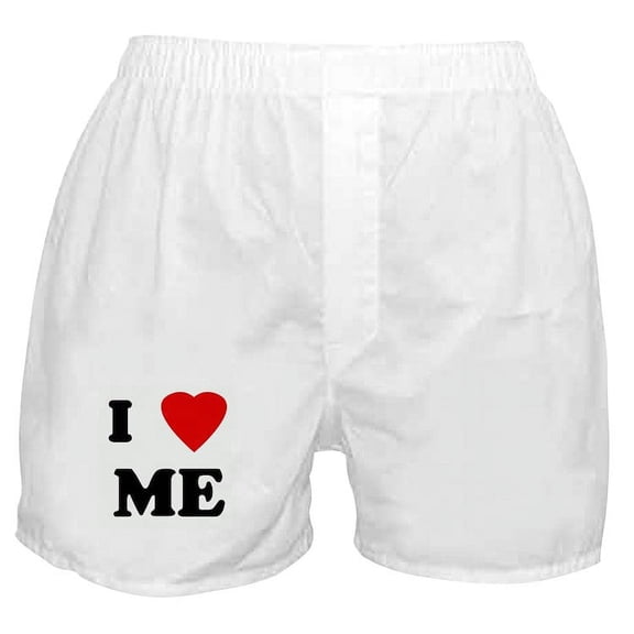 CafePress - I Love ME Boxer Shorts - Men's Novelty Boxer Shorts