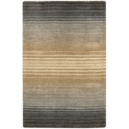 Christmas Nougats 2' x 3' Tebebrous Twlight Nougat Brown and Rabbit Gray Hand Loomed New Zealand Wool Area Throw Rug ()