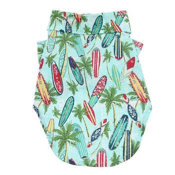 Hawaiian Camp Shirt by Doggie Design - Surfboards and Palms