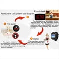 thumbnail image 3 of 10PCS Call Button Wireless Pager Waiter Calling System for Restaurant Hookah Bar Cafe Bar Customer Service Red,10 * Call Button,Red, 3 of 7