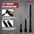 thumbnail image 4 of Juego de enchufes AMM 1/2 Drive Deep Impact 35 piezas SAE 10-32 mm, 4 of 7