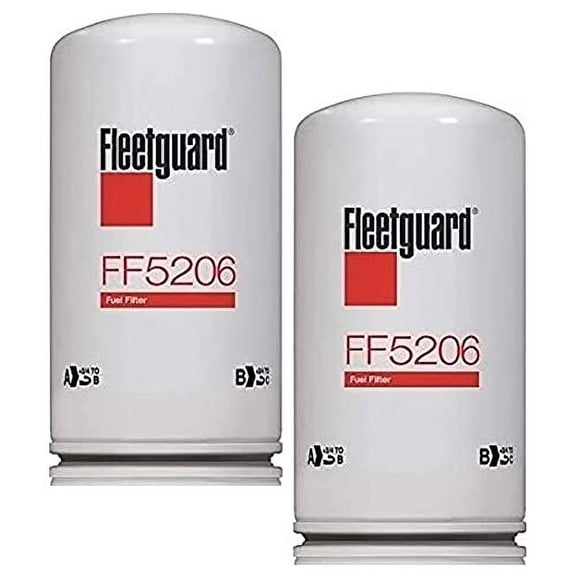 Filtro de combustible Fleetguard FF5206 para Cummins Filtration (paquete de 2)