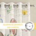 thumbnail image 6 of Happy Easter Kitchen Curtains Window Panels, Spring Farmhouse Easter Bunny Eggs Floral Insulated Window Treatment Curtain, Grommet Curtains for Bedroom/Living Room/Bathroom, 2 Piece 52"Wx63"L, 6 of 8