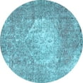 thumbnail image 1 of Ahgly Company Indoor Round Persian Light Blue Traditional Area Rugs, 7' Round, 1 of 4
