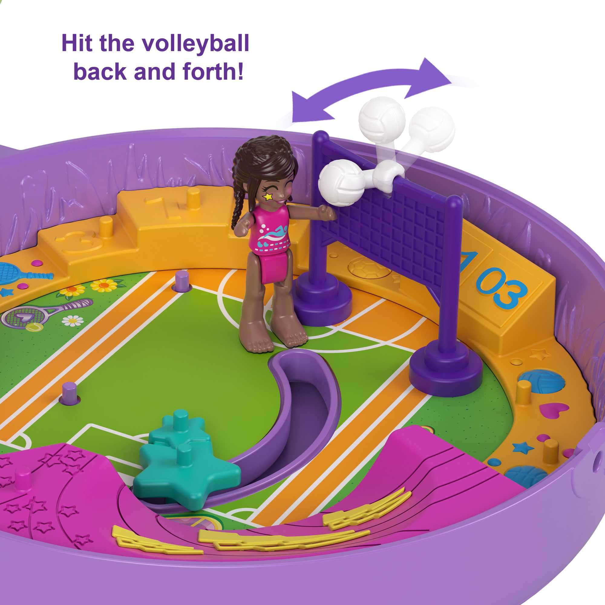 Playset Polly Pocket - Conjunto Futebol com a Polly - Mattel -  superlegalbrinquedos