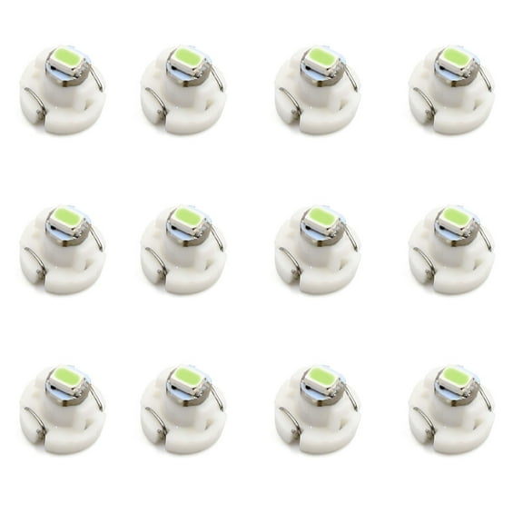 12pcs 12V T3 1206- Ice Blue Auto Car Interior Dashboard Panel Light Bulb