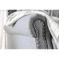 thumbnail image 4 of Furniture of America Hanson Transitional Fabric Nailhead Loveseat in Gray, 4 of 6