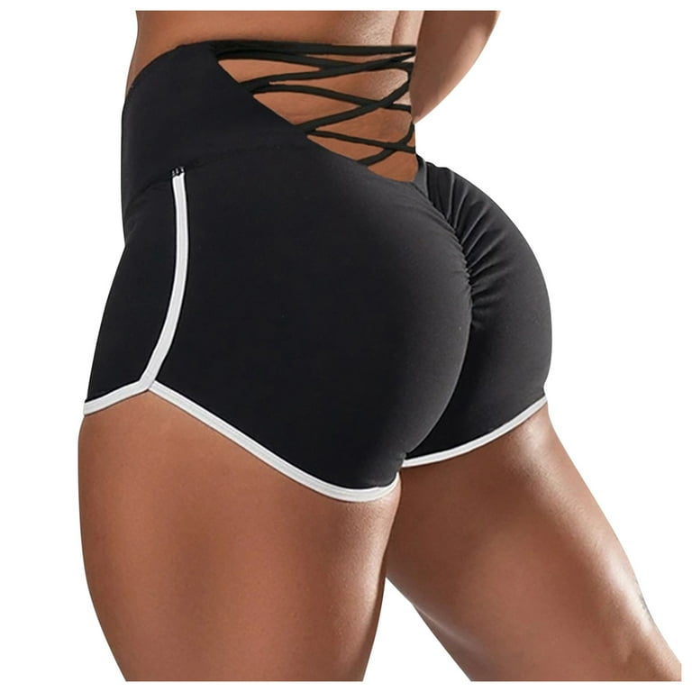 KaLI_store Shorts for Women Workout Yoga Shorts for Women, High
