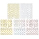 thumbnail image 1 of 10Sheet Metallic Nail Art Stickers - Gold 3D Geometric Frames Nail Decals Self Adhesive Art Supplies Accessories Decorations, 1 of 3
